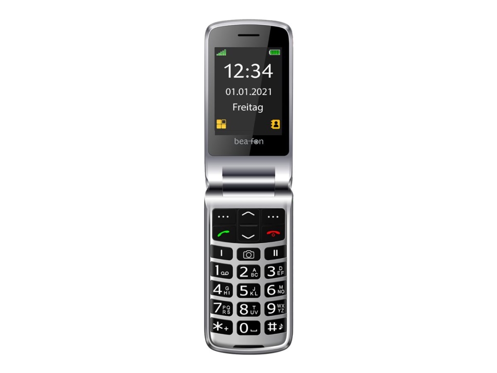 Beafon SL645 Silver Line Klaptelefon med Store Taster