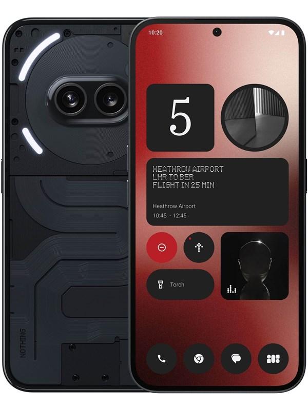 Nothing Phone (2a) 256GB 12GB - Sort 5G Mobiltelefon