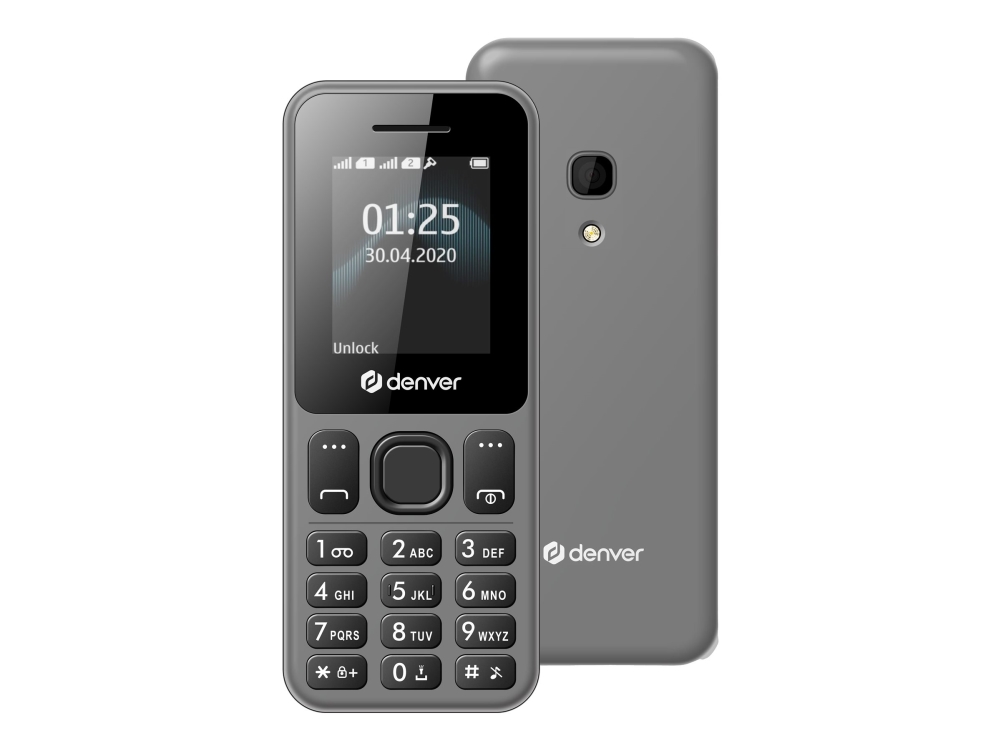 Denver Fas 1860L - 4G Dual-Sim Funktionstelefon med LCD Skærm