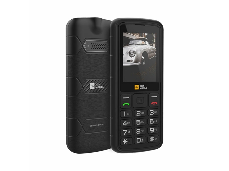 Agm M9 Mobiltelefon med Dual Sim og Bluetooth, Sort