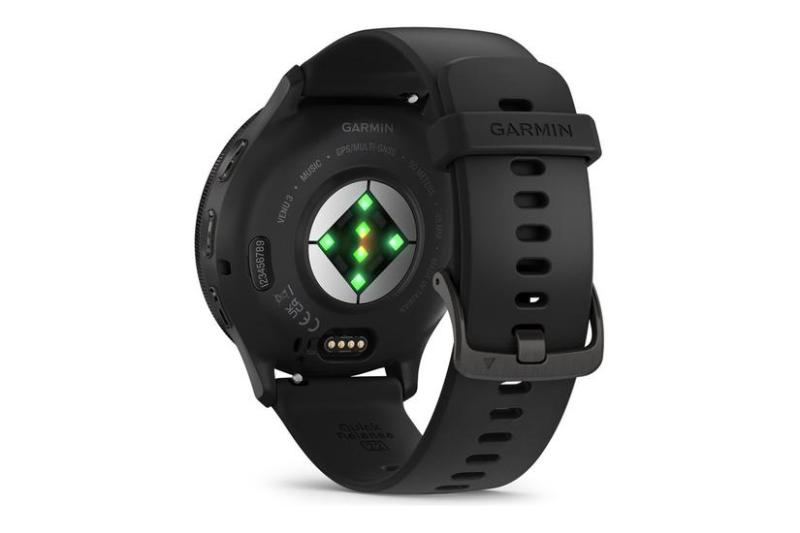 Garmin Venu 3 - Smart Ur i Sort med Bånd og 8 GB Speicher