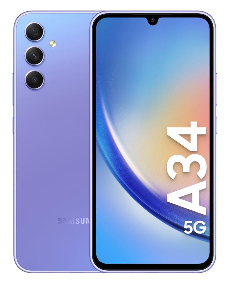 Samsung Galaxy A34 5G (128GB) - Violet uden abonnement
