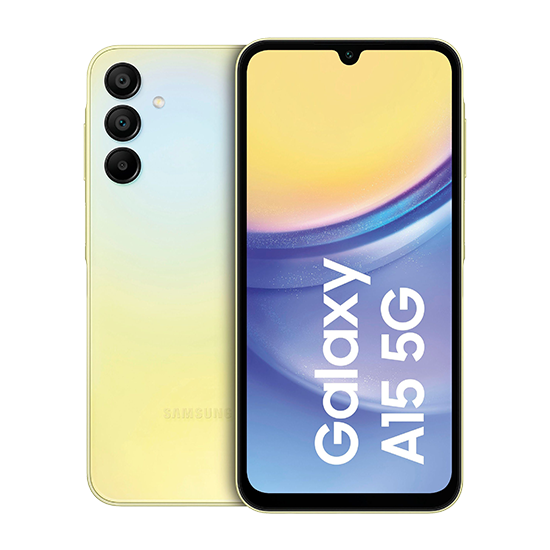 Samsung Galaxy A15 5G (128GB) i Gul - Uden abonnement