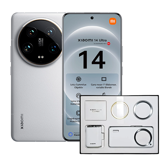 Xiaomi 14 Ultra 5G (512GB Hvid) + Fotografi Kit på tilbud