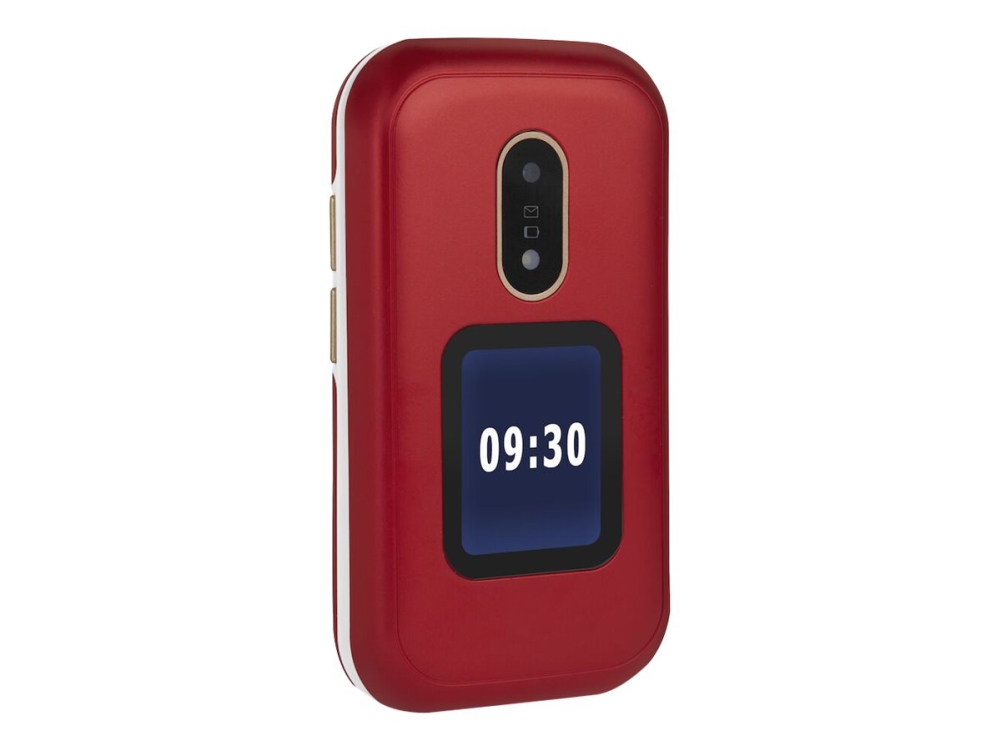 6060   Funktionstelefon   Dual Sim   Microsd Slot   320 X 240 Pixels   Rear Camera 3 Mp   Rød fra Doro
