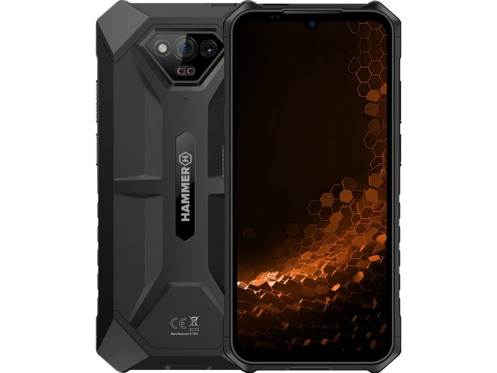 Hammer Iron | V | Black | 6.5 &quot  | Ips | 1600 X 720 Pixels | Mediatek | Helio G36 | Internal Ram 6 Gb | 64 Gb | Microsd | Dual Sim | Nano Sim | 3 fra Myphone