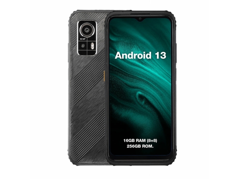 H6, 16,7 Cm (6.56"), 8 Gb, 256 Gb, 50 Mp, Android 13, Sort fra Agm