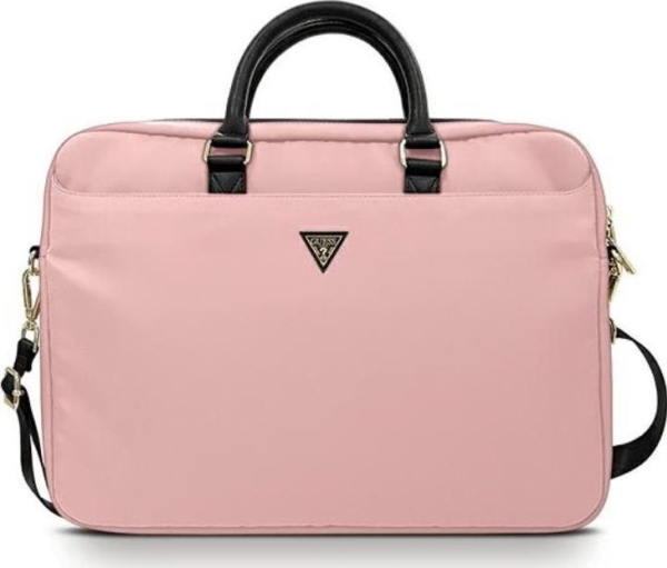 Bag Gucb15ntmllp 16" Pink Nylon Triangle Logo fra Guess