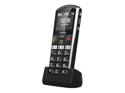 Simplicity (v27), Mobiltelefon Med Store Taster Og Udendørs, Sølv fra Emporia
