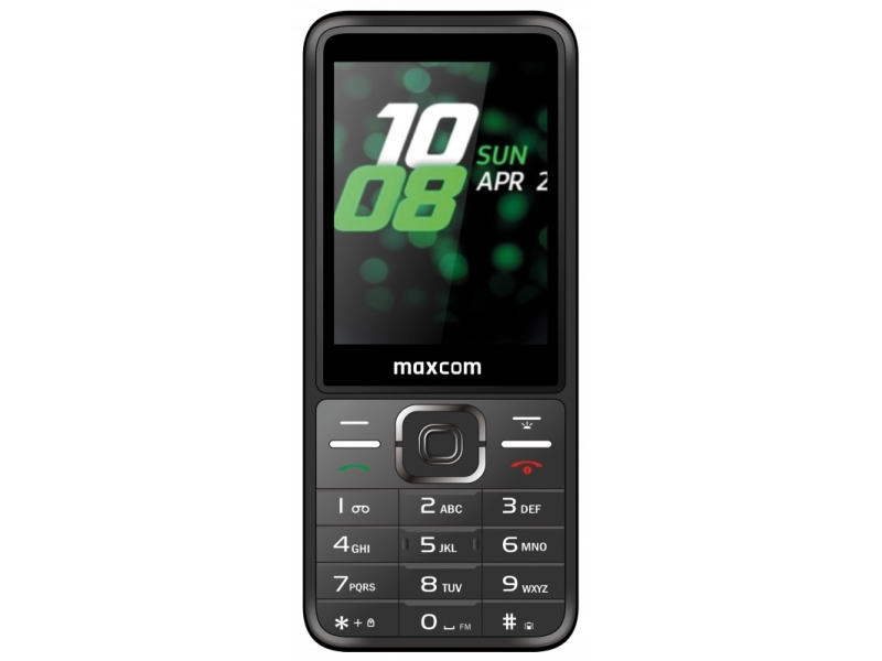 Maxcom Mm244 Classic, Menu, Dual Sim, 7,11 Cm (2.8"), 2 Mp, 1000 Mah, Sort fra Maxcom Memory Gmbh