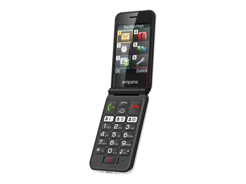 Simplicityglam   Funktionstelefon   Ram 32 Mb   Intern Hukommelse 64 Mb   320 X 240 Pixels   Hvid fra Emporia
