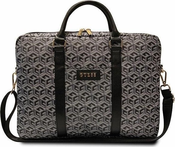 Bag Gucb15hgcfsek 16"black Gcube Stripes fra Guess