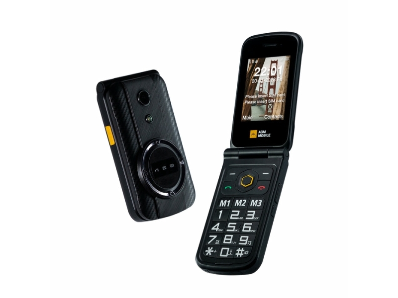M8 Flip, Vend, Dual Sim, 7,11 Cm (2.8"), 1500 Mah, Sort fra Agm