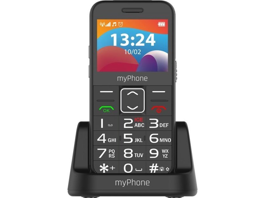 Halo | 3 Lte | Black | 2.4 &quot  | Ips | 48 Mb | 128 Mb | Dual Sim | Nano Sim | 3g | Bluetooth | 2.1 | Usb Version Type C | Built In Camera fra Myphone