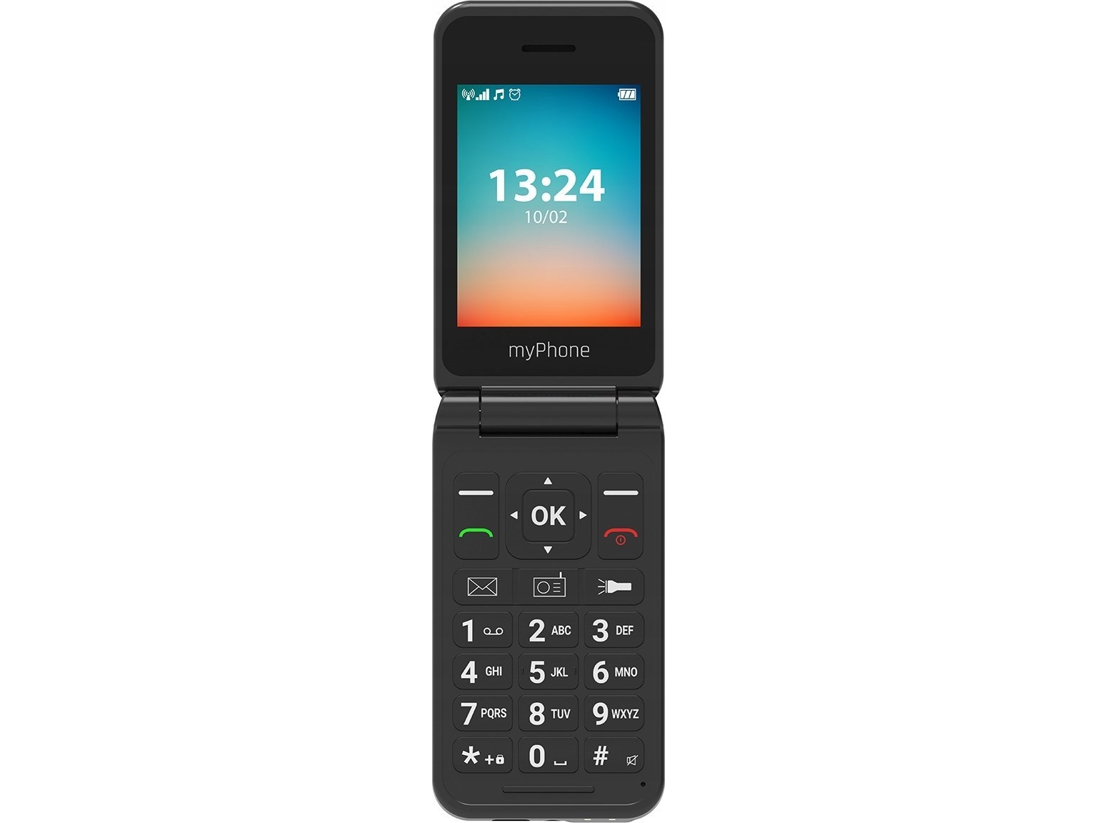 Flip | Lte | Black | 2.8 &quot  | Tft | 48 Mb | 128 Mb | 3g | Bluetooth | 2.1 | Usb Version Type C | Built In Camera | Main Camera Resolution fra Myphone