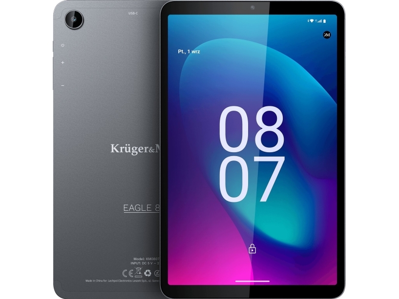 Krüger&matz Km0807 Tablet 4g Lte 64gb 21,3 Cm (8,4") Cortex 4 Gb Wi Fi 5 (802.11ac) Android 13 Sort fra Kruger&matz