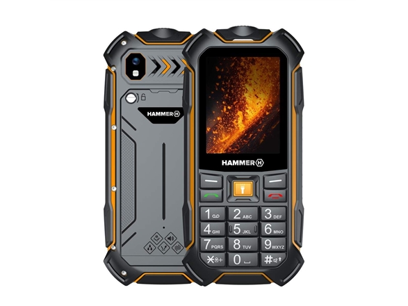 Hammer Boost 2 Lte | Black | 2.4 &quot  | Ips | 64 Mb | 128 Mb | Dual Sim | 3g | Main Camera Resolution 2 Mp | 3500 Mah fra Hammerich Media & It Supplies