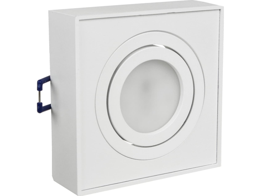 Loftspot, Til Mr16 Gu10 Lyskilder, Hvid, 94x94x32mm, Firkantet, Alu, Mce464 W fra Maclean