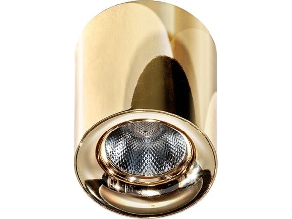 Loftslampe   Mane Led Overflademonteret Cylinder Guld Az2846 fra Azzardo