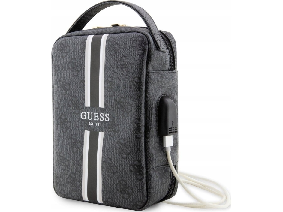 4g Printed Stripes Travel Universal Bag   Organizer Na Akcesoria (czarny) fra Guess