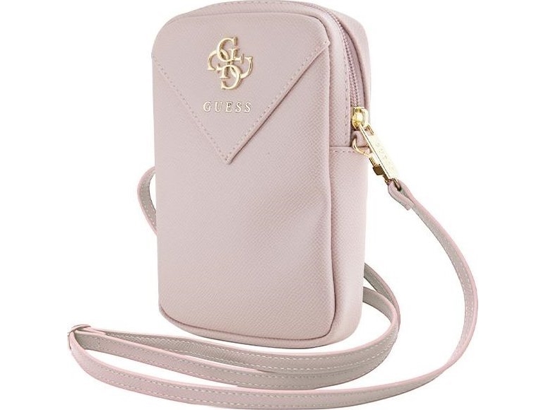 Zip Triangle 4g   Mobiltaske (pink) fra Guess