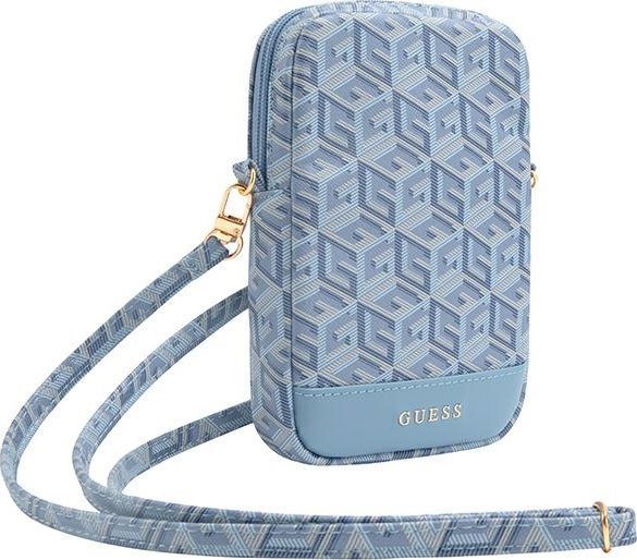 Zip Gcube Bottom Stripe   Telefontaske (blå) fra Guess