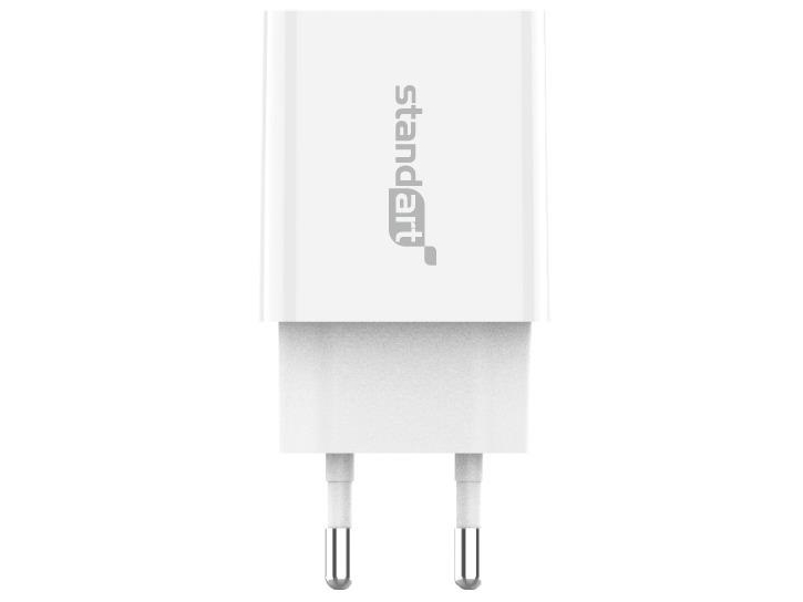 2 Usb Charger With Cable Gt Rj331 White fra Standart