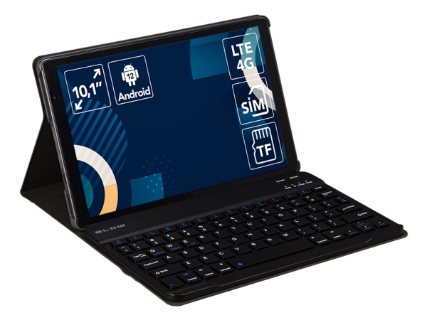 Platinumtab10, 25,6 Cm (10.1"), 1920 X 1200 Pixel, 64 Gb, 4 Gb, Android 12, Sort, Grå fra Blow