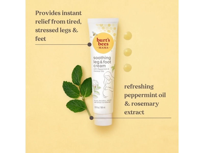 Burt's Bees Mama Bee Leg And Foot Cream 100ml fra Burts Bees