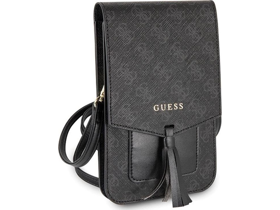 4g Uptown Wallet Phone Bag Smartphone Taske (sort) fra Guess
