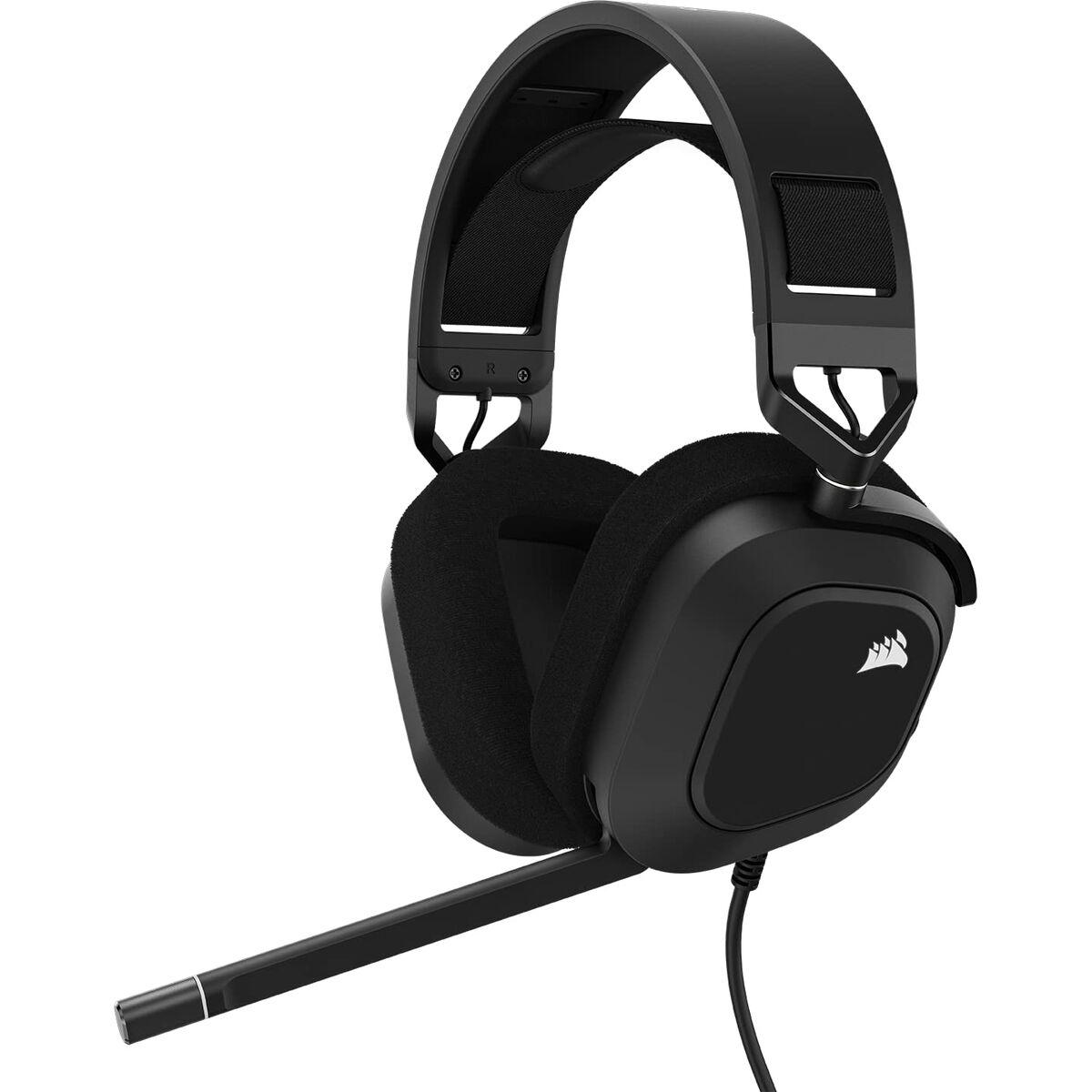 Hovedtelefoner Med Mikrofon   Hs80 Rgb Usb Sort fra Corsair