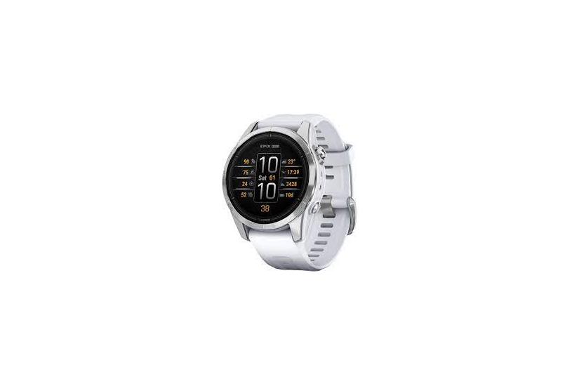 Epix Pro Standard Edition 2. Generation   Sølv Fiber Forstærket Polymer   Ja Smart Ur Med Bånd   Hvidsten   32 Gb fra Garmin