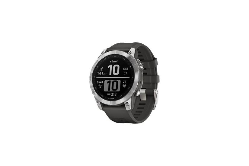 Fnix 7   Sølv   Sportsur Med Bånd   Grafit   16 Gb fra Garmin